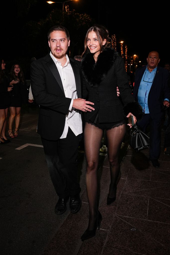 Dylan Sprouse and Barbara Palvin are seen during day four of the 78th Cannes Film Festival on May 16, 2025 in Cannes, France. (Photo by Andrea Cremascoli/Getty Images)