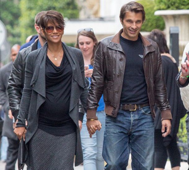 Pregnant Halle Berry spotted in Paris with fiancé Olivier Martinez | HELLO!