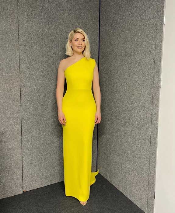 holly willoughby yellow dress