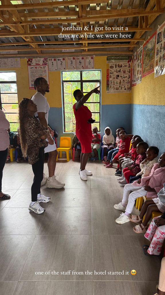 Simone and Jonathan also visited a local daycare center