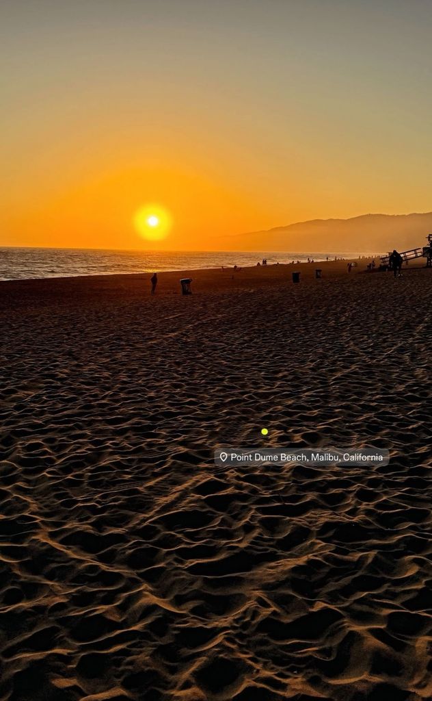 Point Dume beach sunset