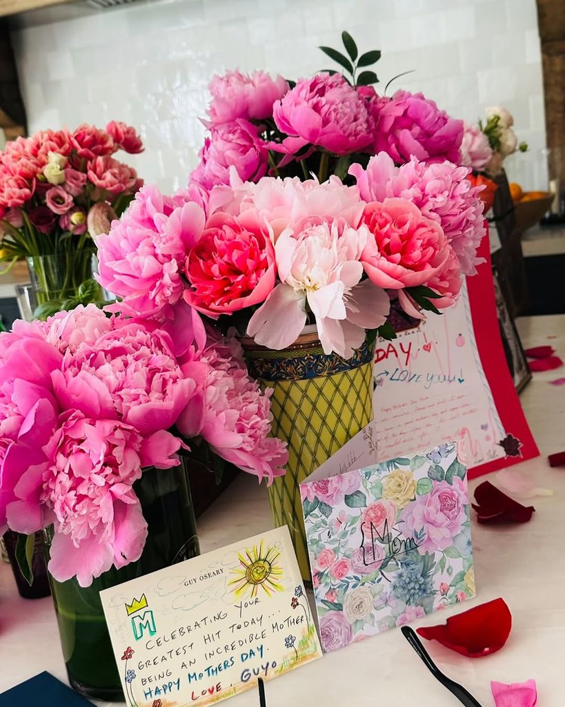 Madonna shares a photo of all the Mother's Day cards and flowers she received on Instagram