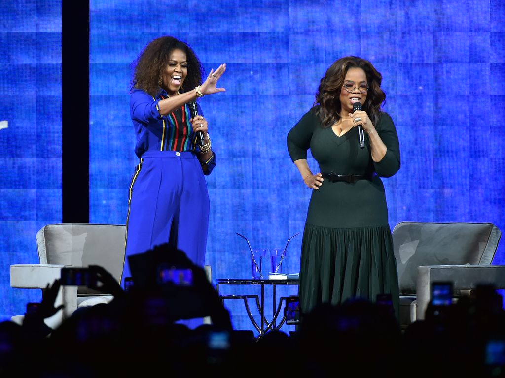 Michelle Obama and Oprah Winfrey during Oprah's 2020 Vision