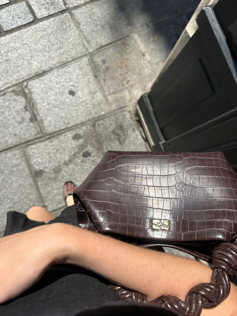 Tess wearing Alaïa dupes