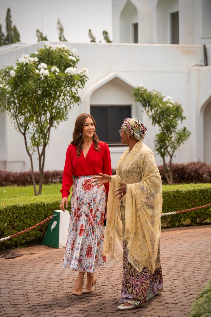 Queen Mary with Nigeria's First Lady Oluremi Tinubu