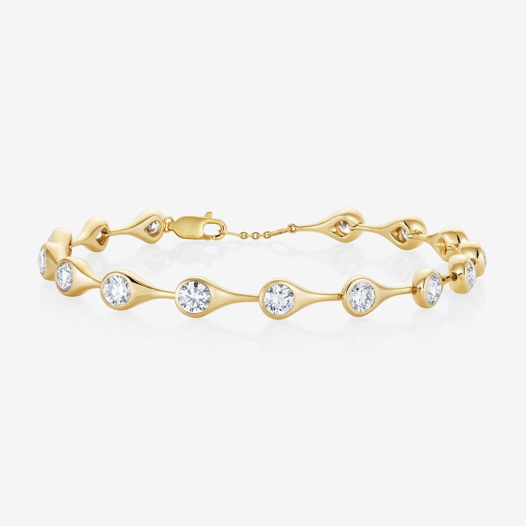 Teardrop Diamond Large Tennis Bracelet