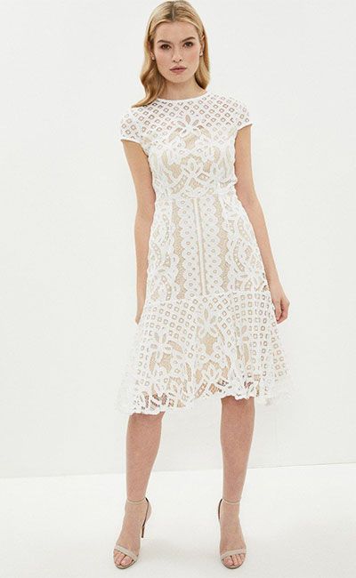 coast cream lace dress