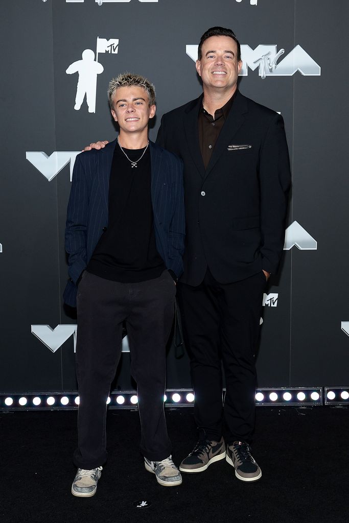 Jackson Daly and Carson Daly attend the 2024 MTV Video Music Awards at UBS Arena on September 11, 2024 in Elmont, New York