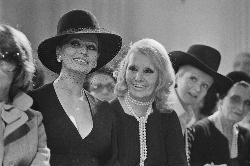 Sophia and Romilda at the Dior show in 1974