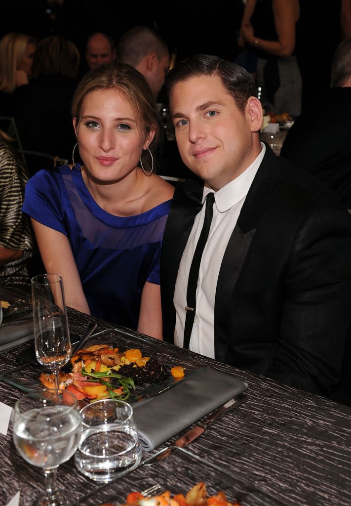 Actor Jonah Hill and Ali Hoffman attend The 18th Annual Screen Actors Guild Awards broadcast on TNT/TBS at The Shrine Auditorium on January 29, 2012 in Los Angeles, California.
