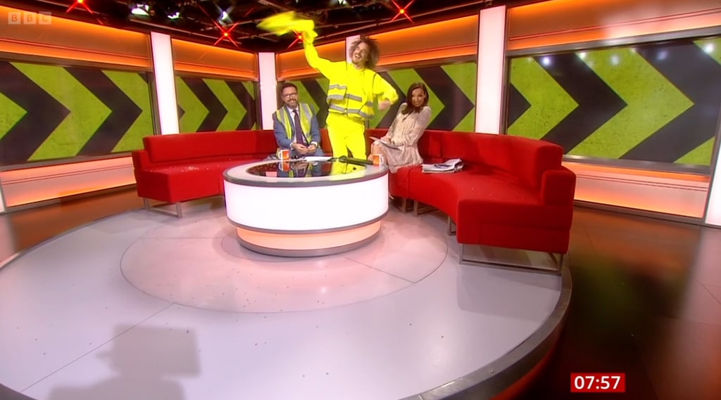 Viggo caused chaos in the BBC Breakfast studio