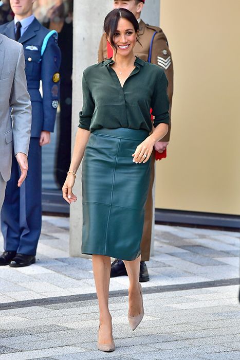 meghan markle green outfit