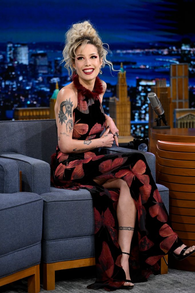 Singer Halsey during an interview on Monday, June 13, 2022 on Jimmy Fallon