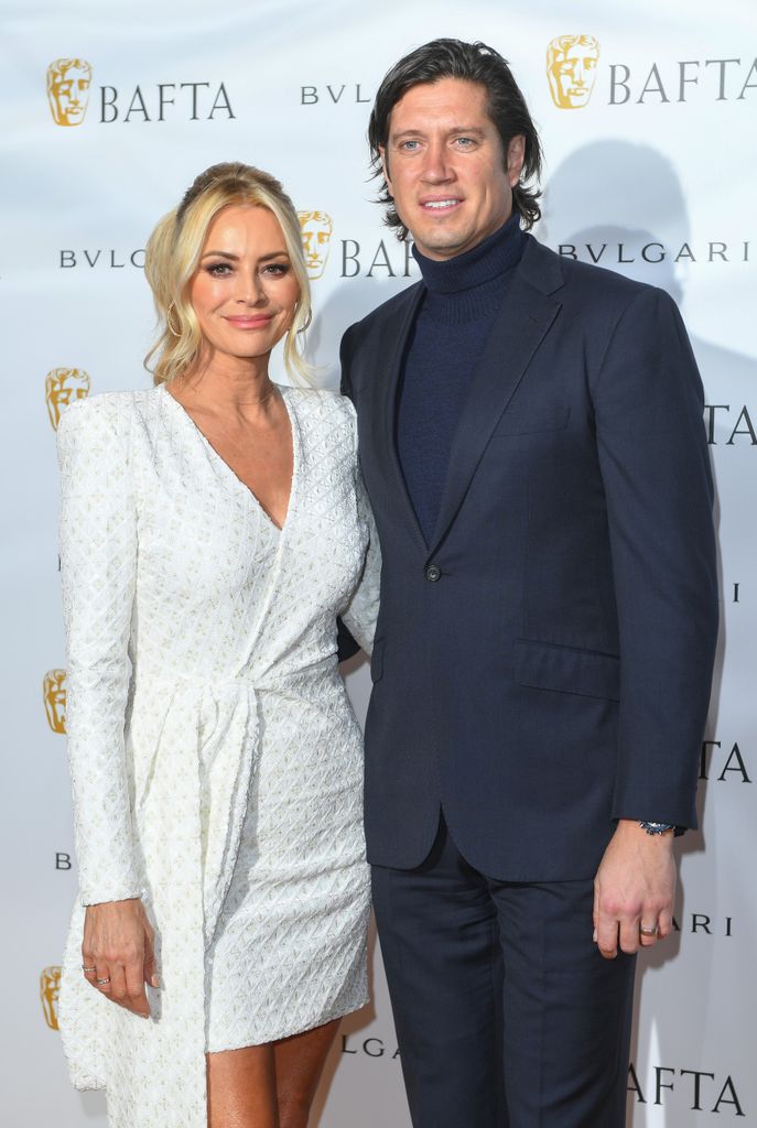 Tess at the BAFTA Awards with her husband Vernon Kay
