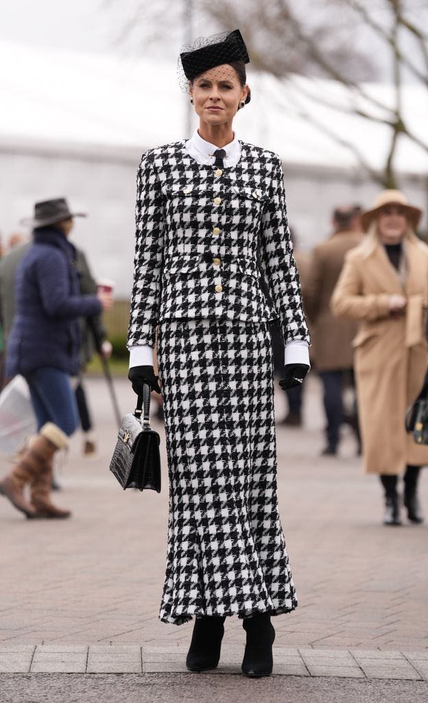 Jade Holland Cooper arriving on day two of the 2025 Cheltenham Festival at Cheltenham Racecourse. Picture date: Wednesday March 12, 2025. (Photo by Andrew Matthews/PA Images via Getty Images)