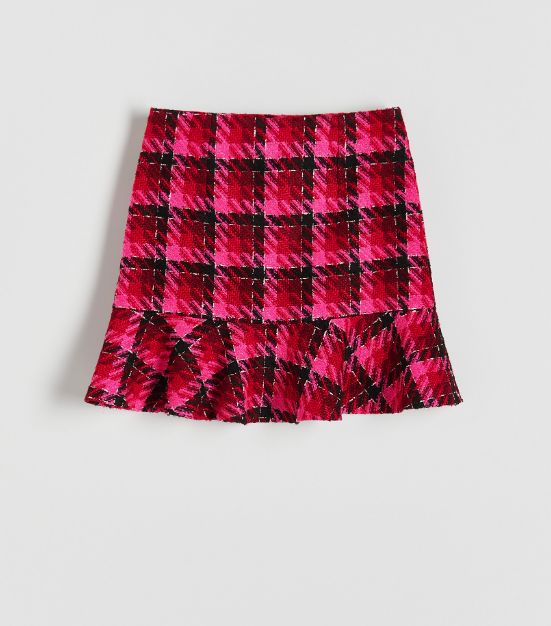 tweed pink skirt
