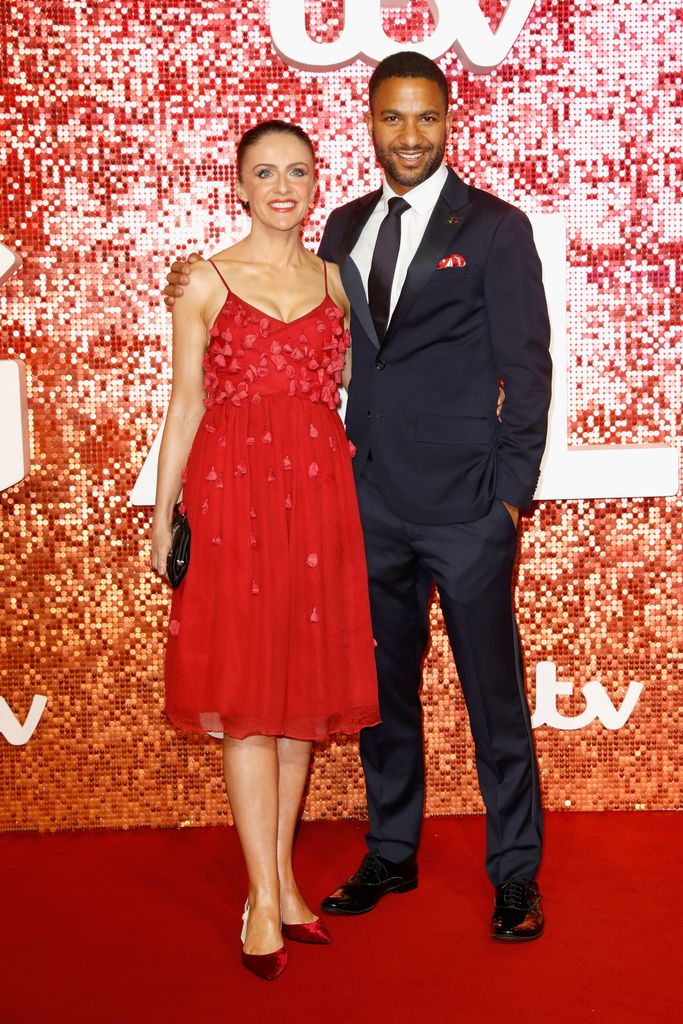 Luned Tonderai and Sean Fletcher arriving at the ITV Gala in 2017 