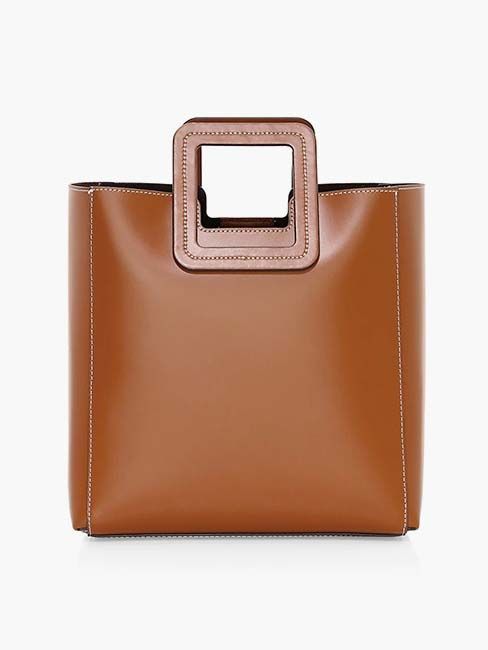 staud shirley leather tote