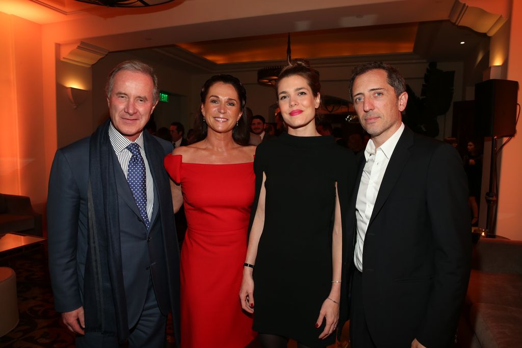 Fabrizio Freda (L) and Charlotte Casiraghi (2nd from R) attend The Weinstein Company's Academy Awards Nominees Dinner 