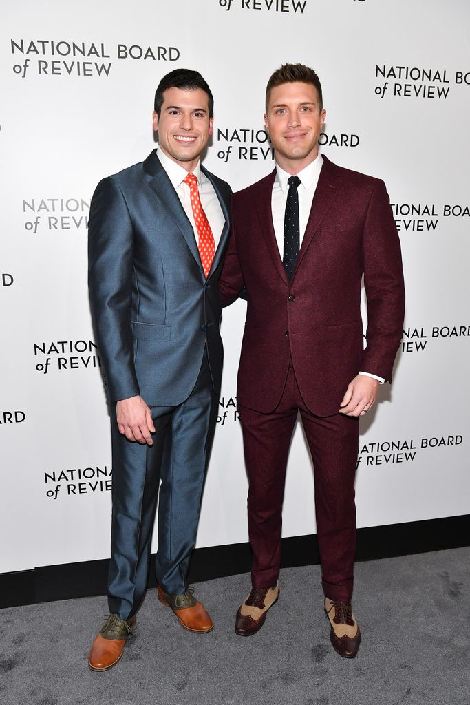 Gio Benitez and Tommy DiDario attend the 2018 National Board of Review Awards Gala at Cipriani 42nd Street on January 9, 2018 in New York City