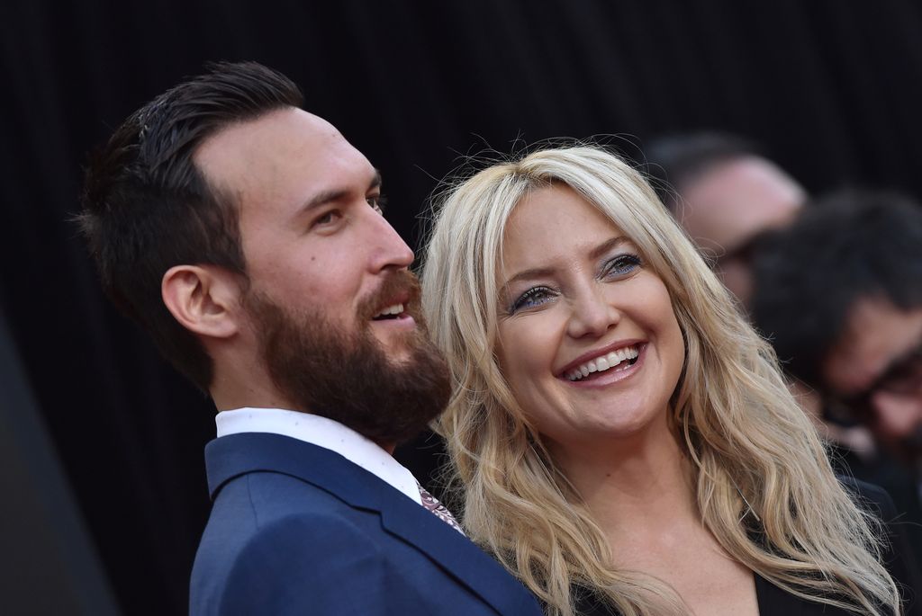 Actress Kate Hudson and Danny Fujikawa arrive at the premiere of 20th Century Fox's 'Snatched' at Regency Village Theatre on May 10, 2017 in Westwood, California.