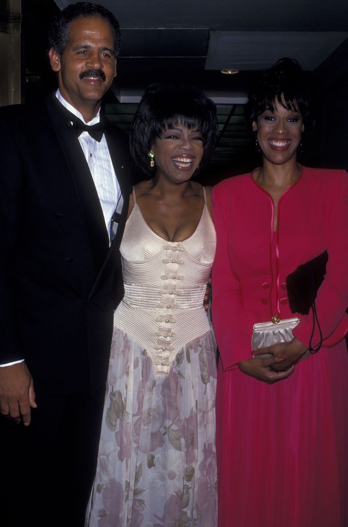 Steadman Graham, Oprah Winfrey and Gayle King attend 21st Annual Daytime Emmy Awards on May 25, 1994 at the Waldorf Astoria Hotel in New York City.