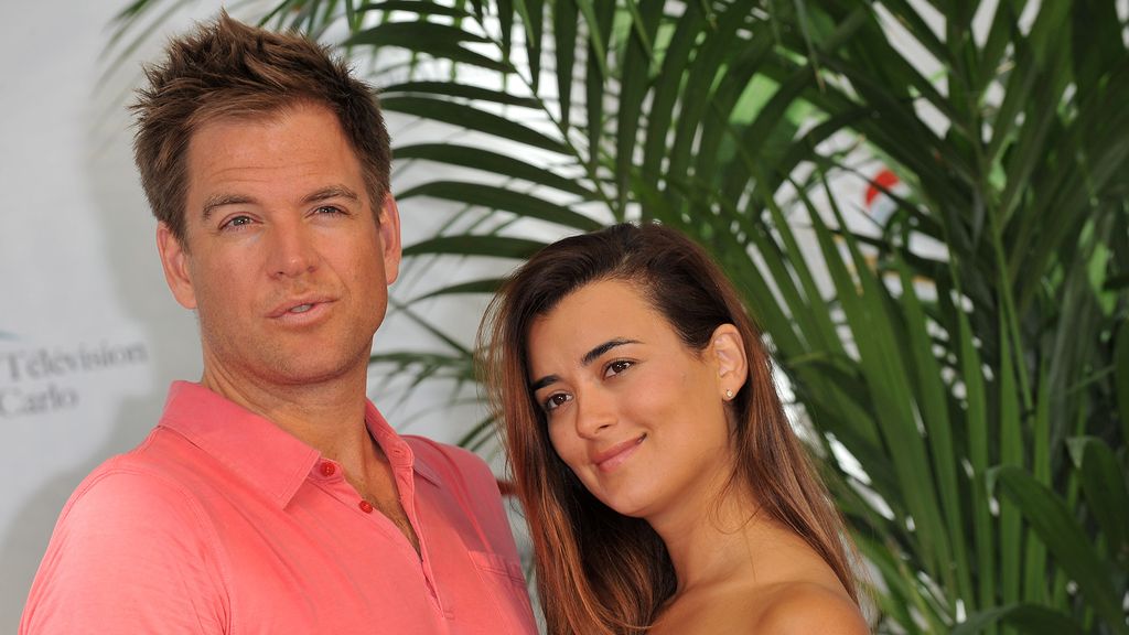Michael Weatherly and Cote de Pablo pose together at an event in 2010