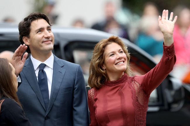 canadian prime minister and wife sophie 