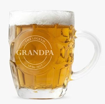 personalised beer glass