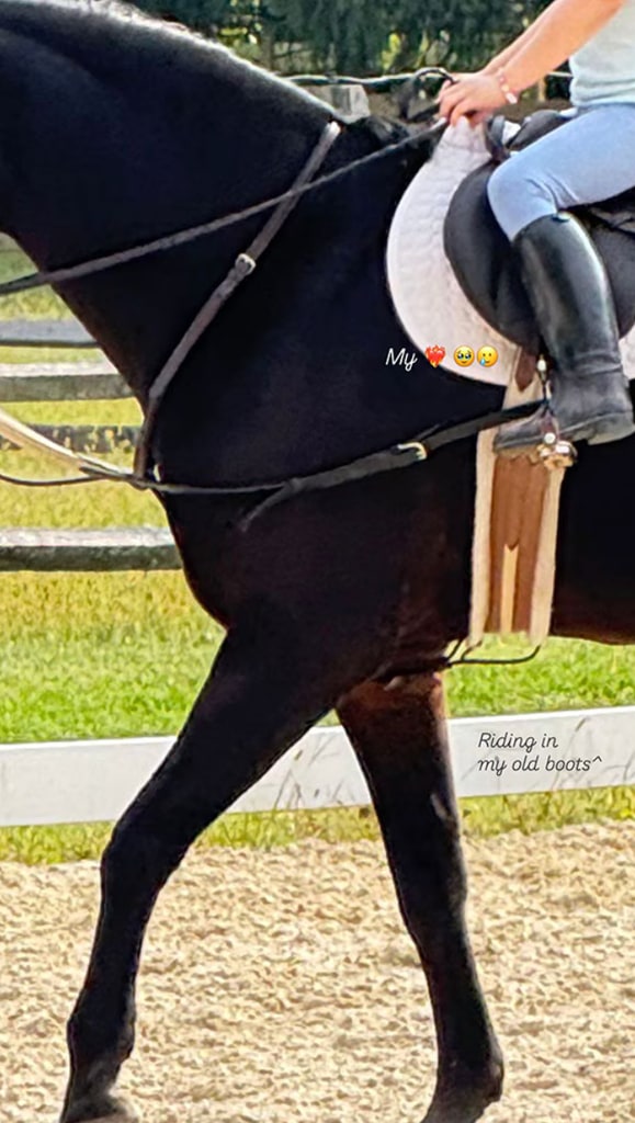 gigi hadid daughter khai riding horse