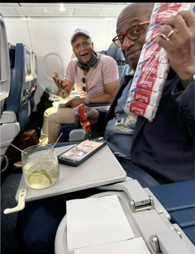 Al and Craig on the plane