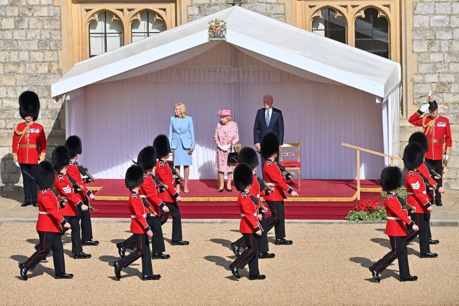 guards marching queen bidens