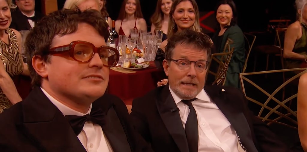 Michael J. Fox avec son fils Sam aux Actor Awards