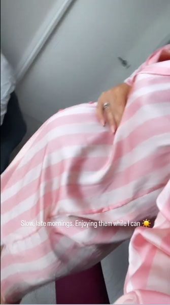 Janette Manrara cradled her baby bump