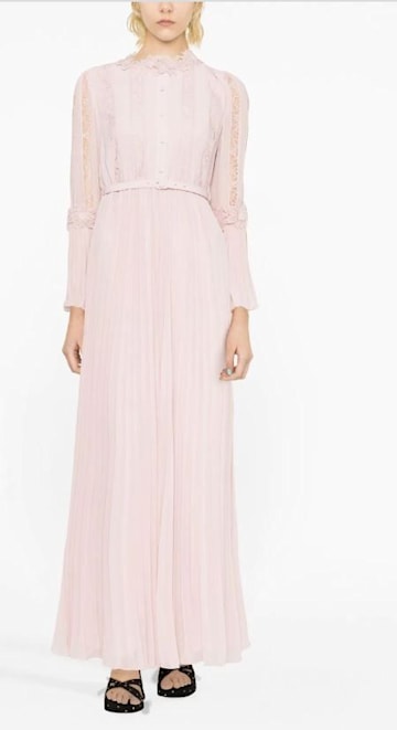 self portrait blush pink dress 