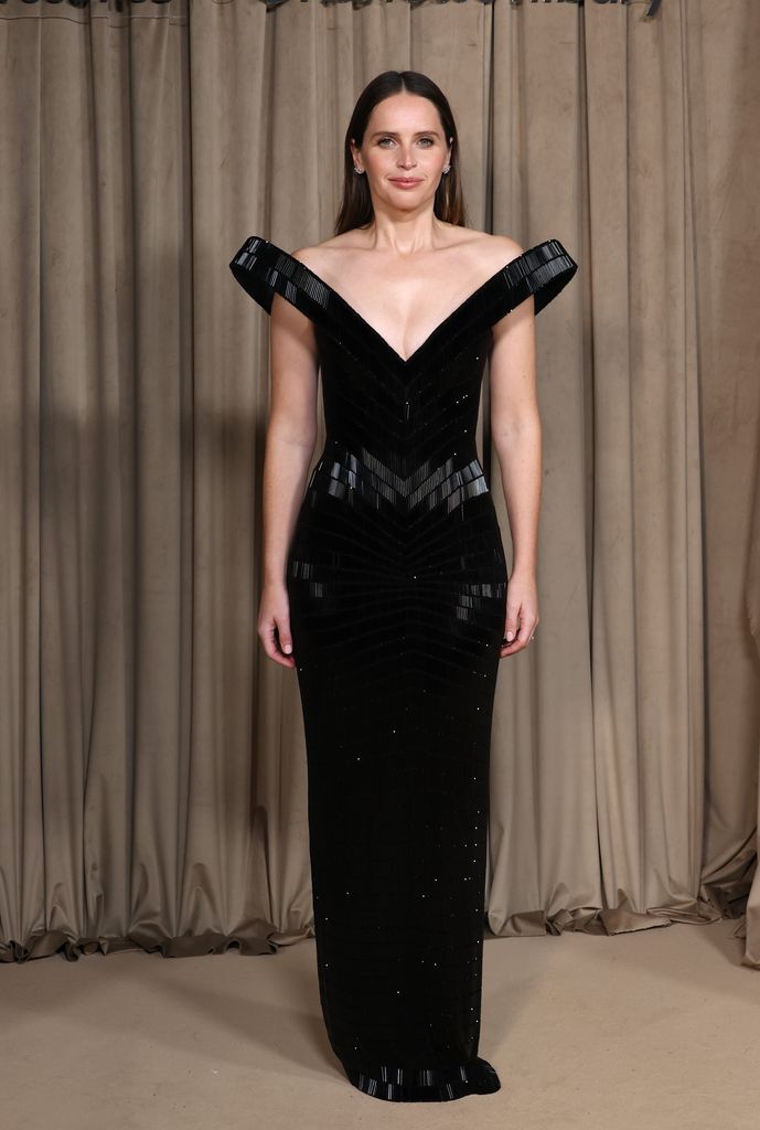  Felicity Jones attends the Clooney Foundation For Justice's The Albies at The Natural History Museum on October 03, 2025 in London, England