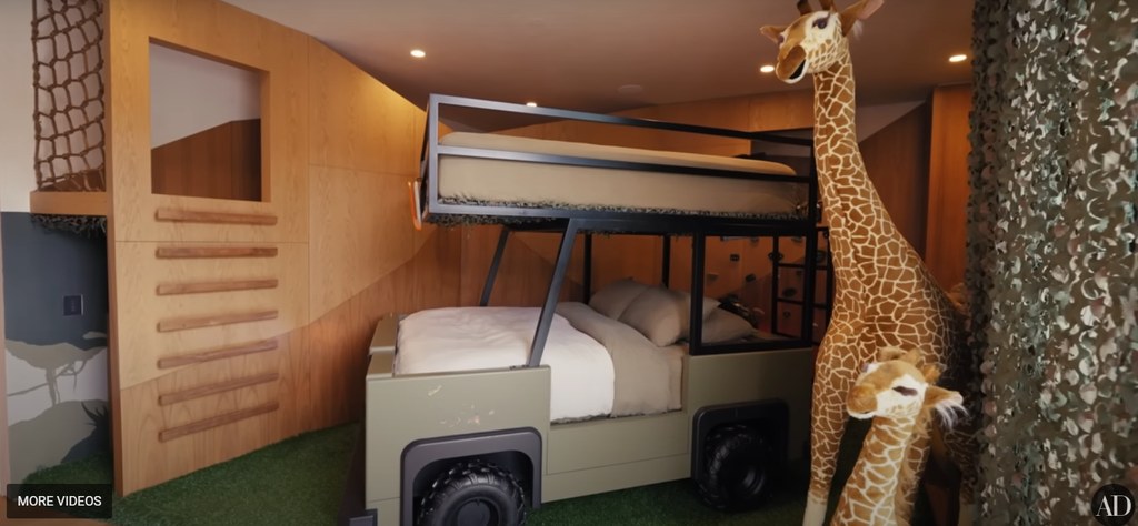 Miles' safari-themed room