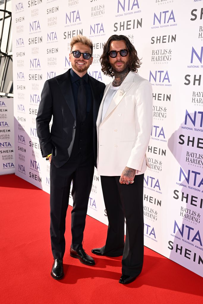  Sam Thompson and Pete Wicks attend the NTA's 2024 at The O2 Arena on September 11, 2024 in London, 