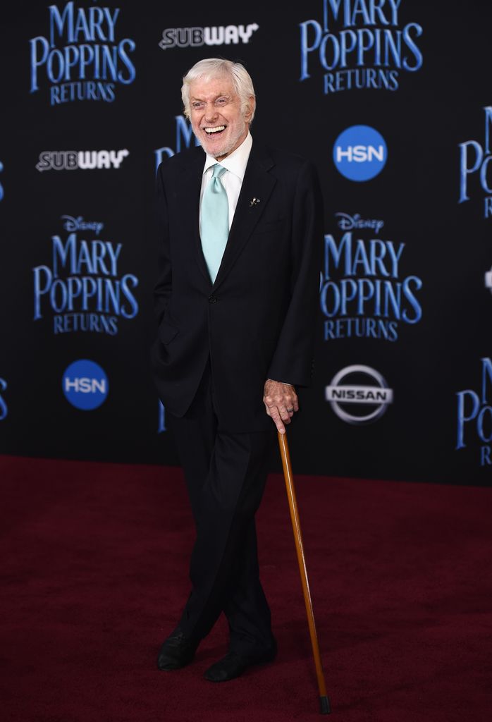 LOS ANGELES, CA - NOVEMBER 29:  Actor Dick Van Dyke arrives at the premiere of Disney's "Mary Poppins Returns" at the El Capitan Theatre on November 29, 2018 in Los Angeles, California.  (Photo by Amanda Edwards/WireImage)