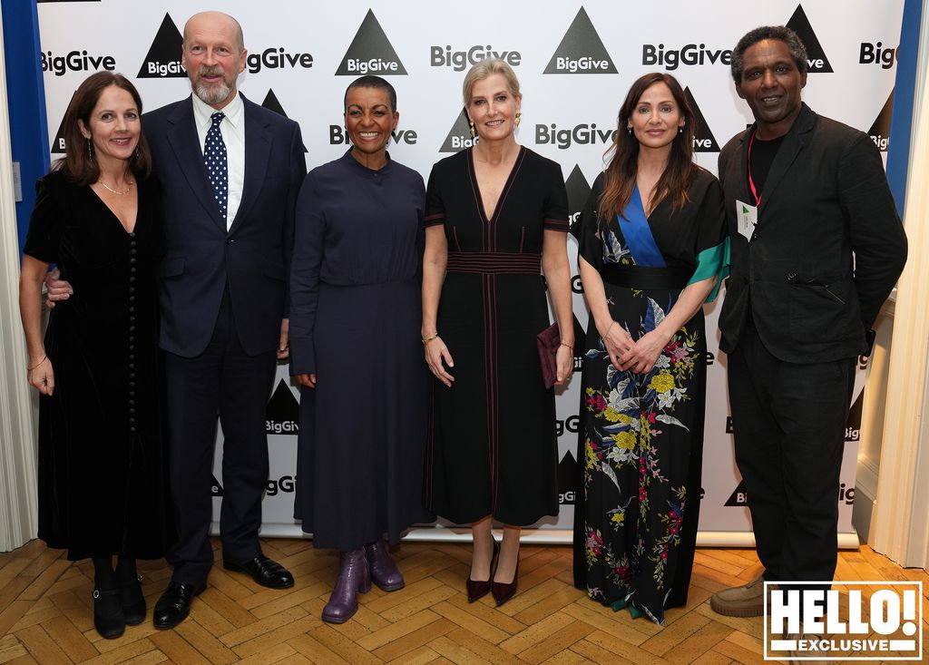 The Duchess posed alongside James Reed, Chair of The Big Give, Adoja Andoh, Natalie Imbruglia and Lemn Sissay