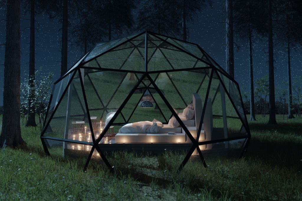 A garden igloo adds another living space to your home