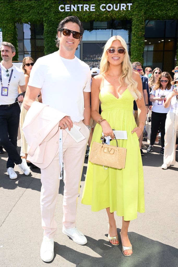 vernon kay with daughter phoebe at wimbledon