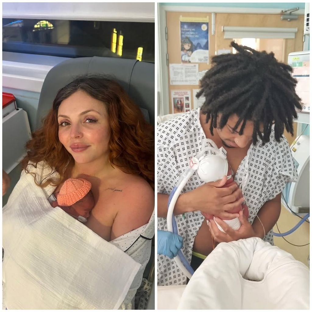 Jesy Nelson and Zion Foster welcomed twins on Thursday