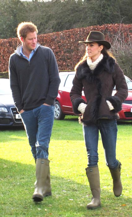 prince harry and kate middleton wearing boots