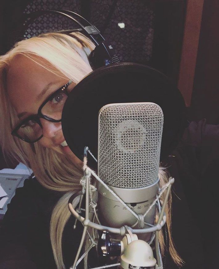 Emma Bunton recording
