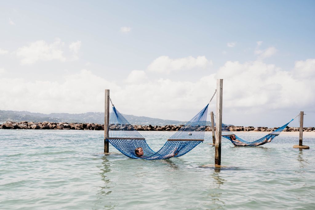 Hammocks are available - perfect to relax in after lunch