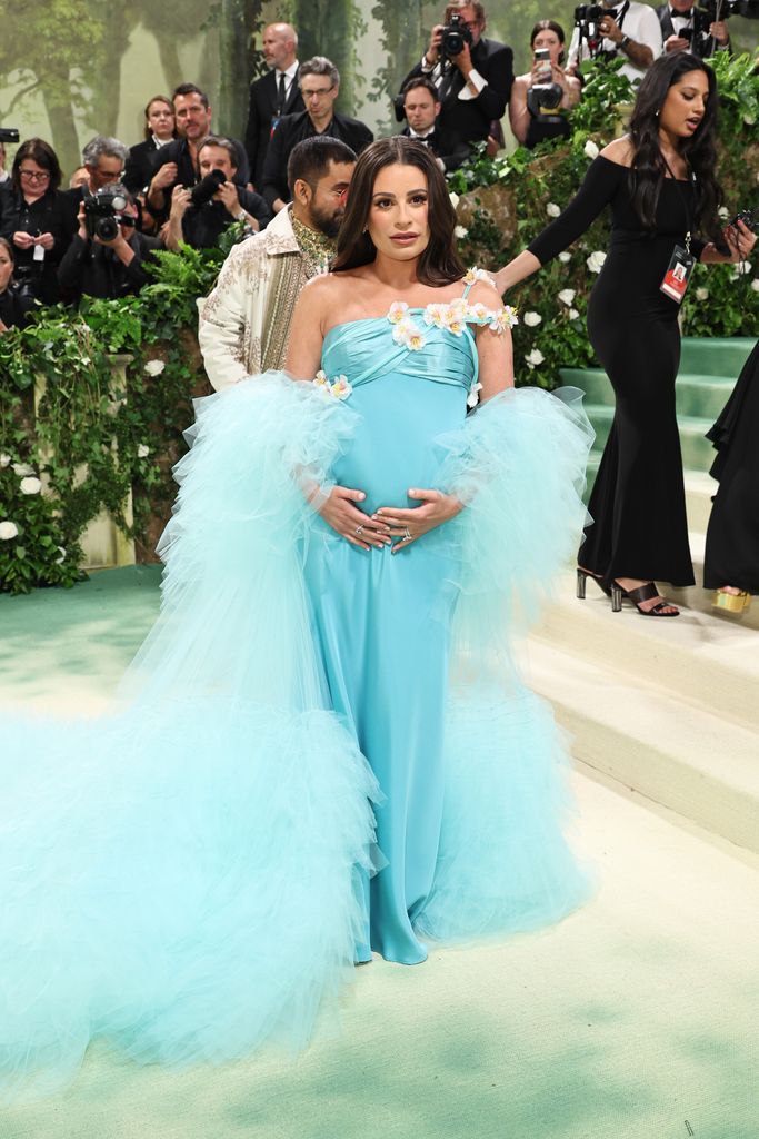 Lea Michele attends The 2024 Met Gala Celebrating "Sleeping Beauties: Reawakening Fashion" at The Metropolitan Museum of Art on May 06, 2024