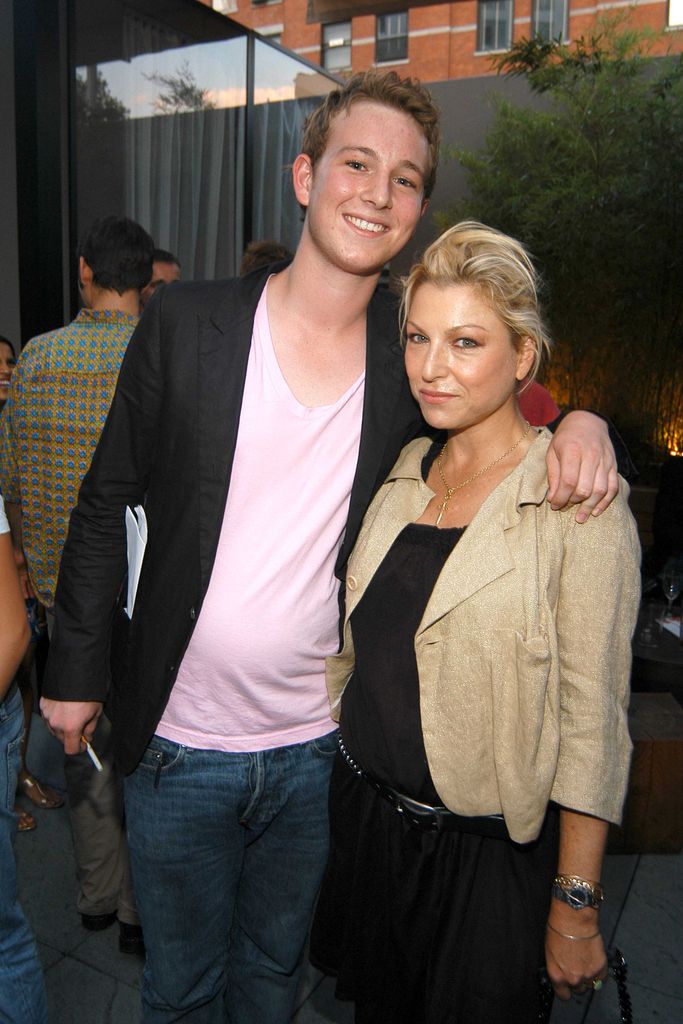 Kevin McEnroe with his mother Tatum O'Neal