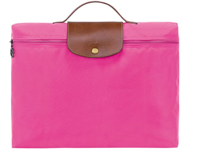 longchamp laptop bag in pink