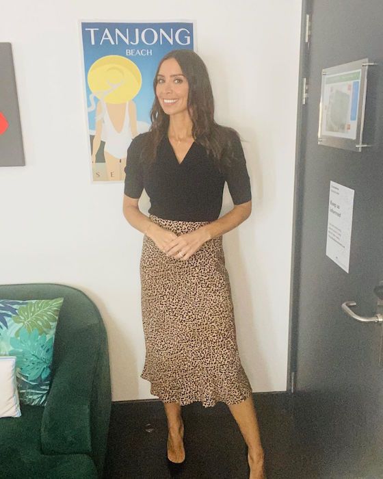 christine lampard lorraine outfit